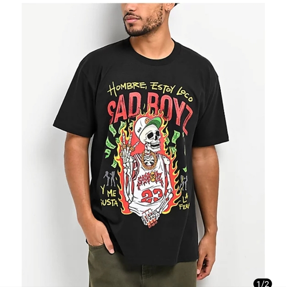 Sad boyz t shirt mens size small A1 - Picture 1 of 5